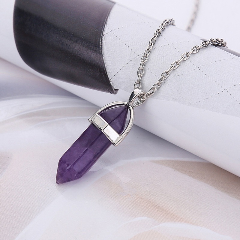 Natural Purple Quartz Boho 16-18” Necklace